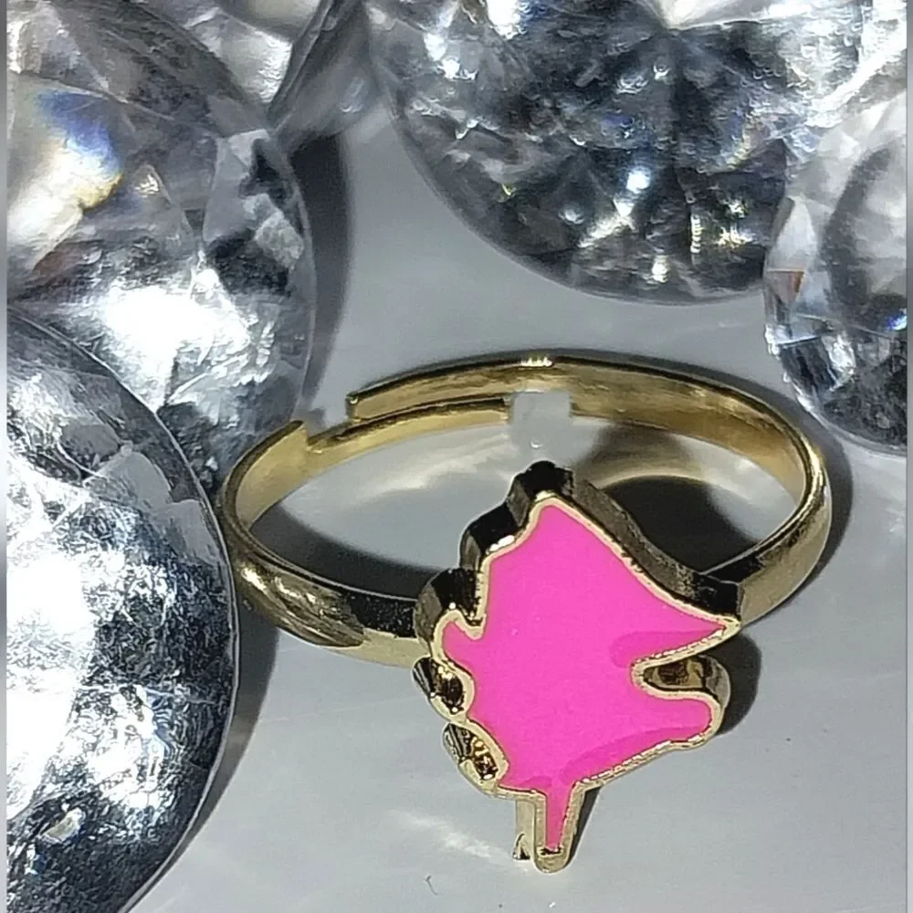 Super cute girls jeweled adjustable ring